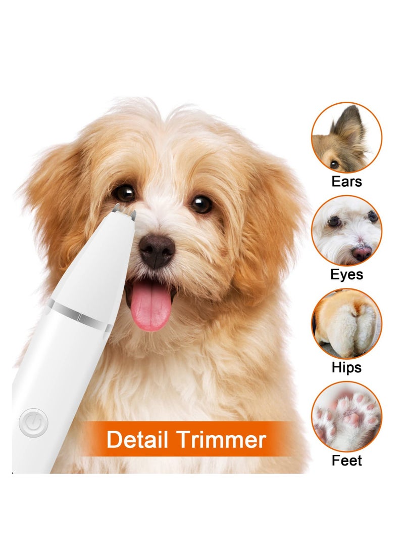 SYOSI Dog Clippers Grooming Kit Dog Hair Clipper-Low Noise Dog Paw Trimmer- Rechargeable Pet Cat Grooming Kit-Cordless Quiet Pet Nail Grinder Dog Shaver Trimmer for Dogs, Cats and Other Pets - Image 5