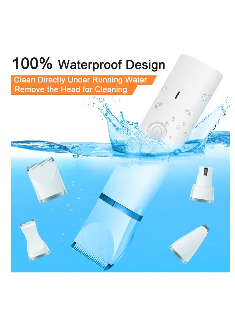 SYOSI Dog Clippers Grooming Kit Dog Hair Clipper-Low Noise Dog Paw Trimmer- Rechargeable Pet Cat Grooming Kit-Cordless Quiet Pet Nail Grinder Dog Shaver Trimmer for Dogs, Cats and Other Pets - Image 3