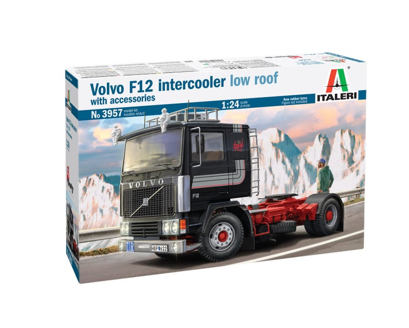 ITALERI ITARELI IT3957 Volvo F-12 Intercooler, Roll Roof with Accessories, Plastic Model, Molded Color - Image 1