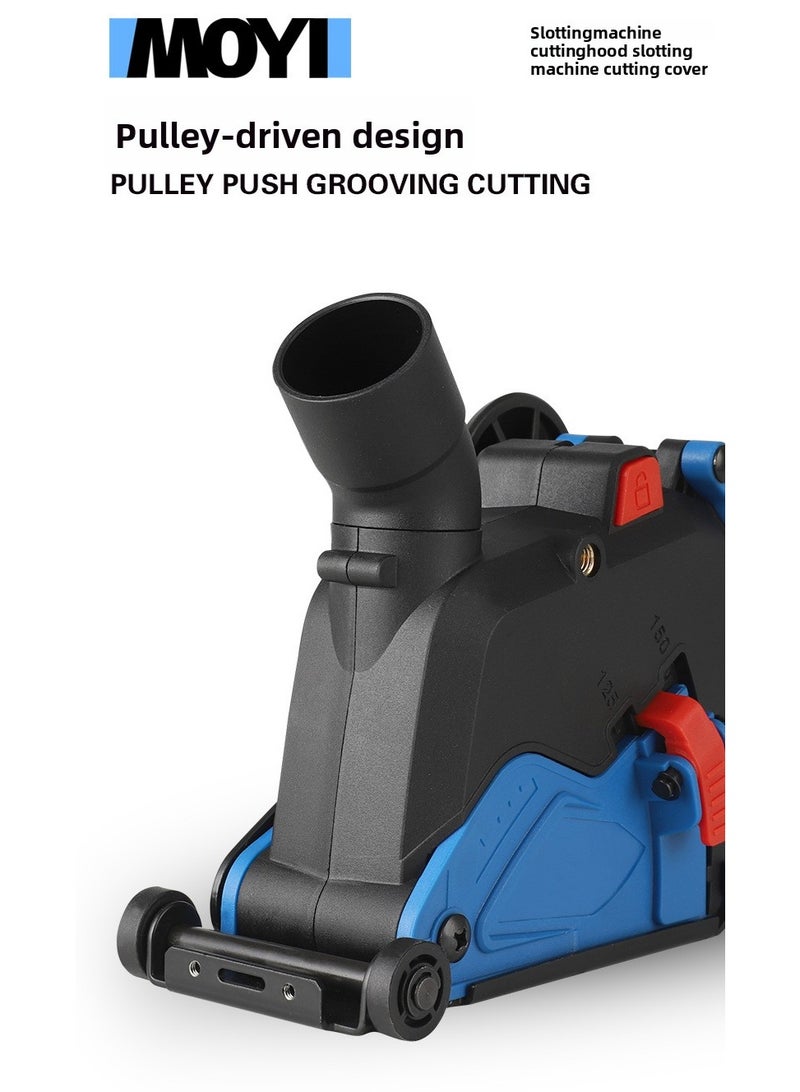 MOYI Angle Grinder Dust Shroud 0–45mm Adjustable Cutting Depth, Vacuum Suction Port, No Dead Corner Cutting, Blade Correction Block | Dust Extraction Cover for Clean and Dust-Free Work - Image 5