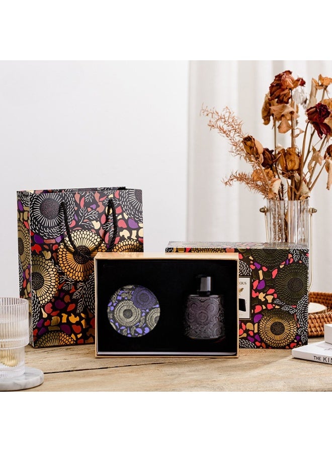 Premium Starry Sky Embossed Cup Candle Fragrance Gift Set,Aromatherapy, Romantic Atmosphere for Christmas, Valentine’s Day, Birthdays, Mother’s Day, or Housewarming Gifts,Lavender Aromatherapy, Woody Floral Scent - Image 1