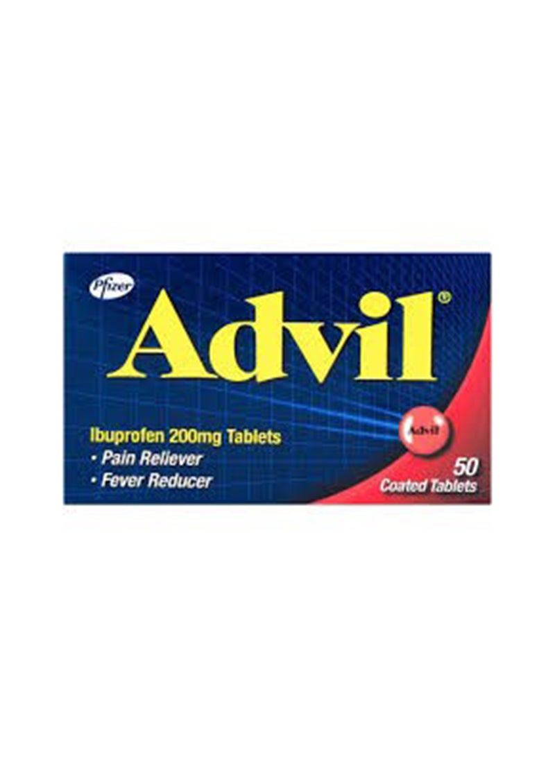 أدفيل إيبوبروفين 200 مجم مسكن للألم وخافض للحمى - 50 قرص