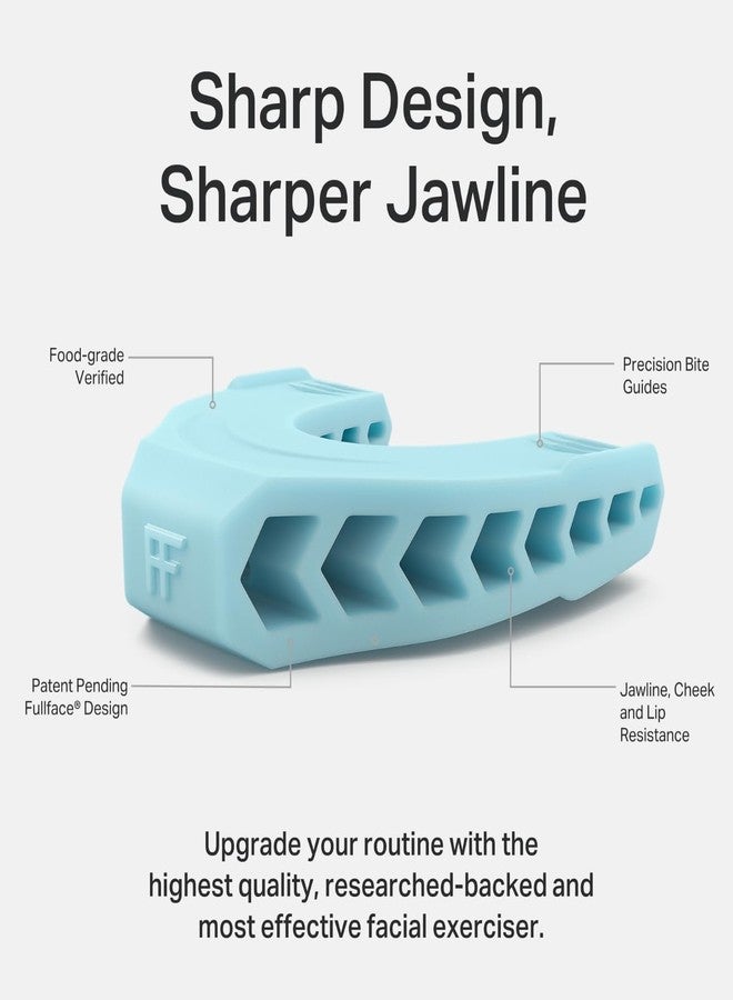 Facefit Jaw Exerciser by Facefit - Men & Women - Tone and strengthen your jawline, cheeks, chin and lips - Food-grade Silicone (Sky Blue) - Image 4