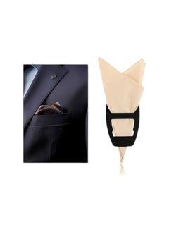 Generic Napkin holder for men's suit - high-quality material, two pieces  - Image 2