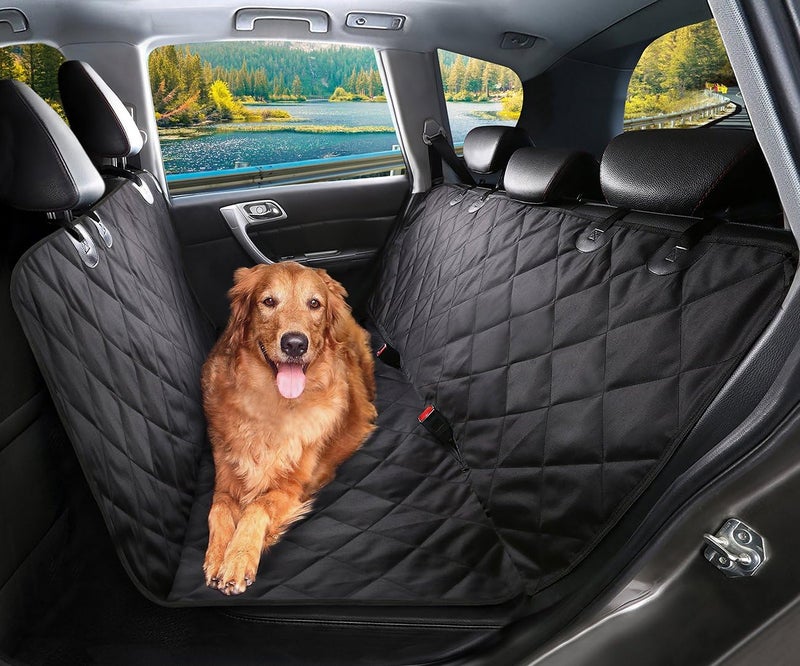 SHINE HAI Dog Car Seat Cover - Waterproof, Scratch Proof, Nonslip Back Seat Cover, Universal Fit - Image 2