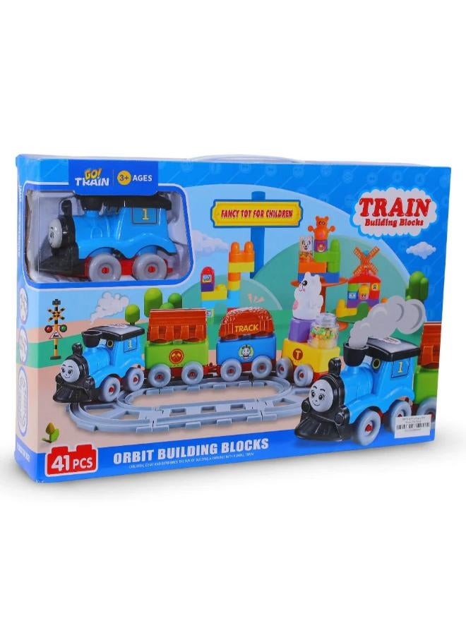 Train Building Blocksy – 41 Pieces - Image 1