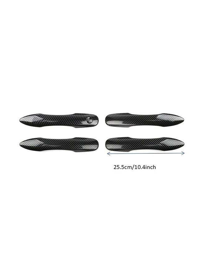 Black Car Door Handle Covers Compatible with 2018 2025 Models No Intelligent Keyhole - Image 2