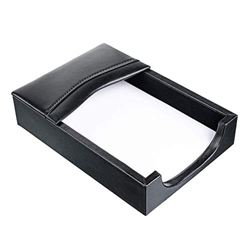 Dacasso Classic Black Leather 4 x 6 Memo Holder - Image 1