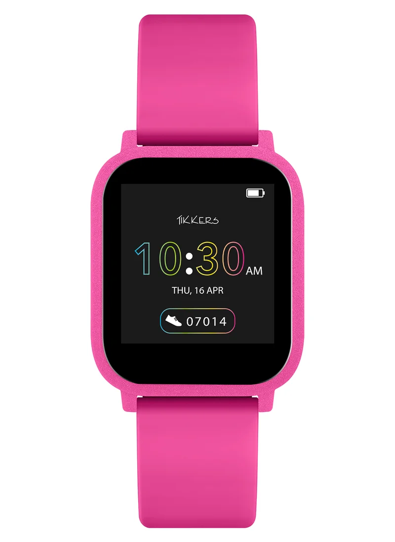 Tikkers Girl's Digital Square Shape Silicone Wrist Watch TKS10-0003 - 36 Mm