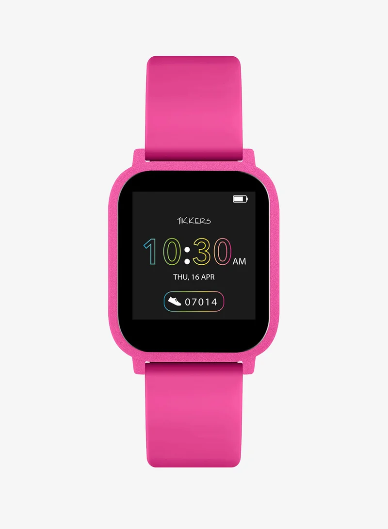 Tikkers Girl's Digital Square Shape Silicone Wrist Watch TKS10-0003 - 36 Mm