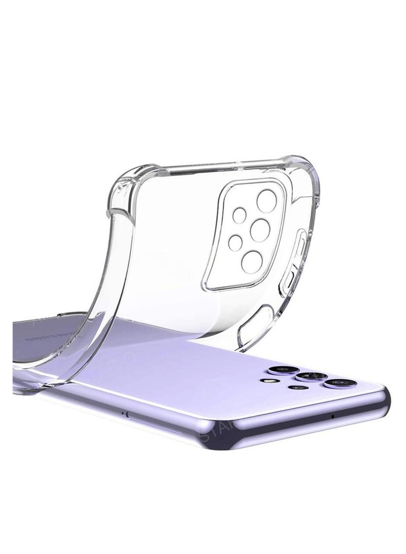 Samsung Galaxy A13 4G Clear Cover Case soft TPU Transparent  Back Protective Case shock Absorbent Reinforced Corner for Samsung Galaxy A13 4G Clear - Image 2