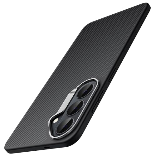 Jetech غطاء JETech فائق النحافة لهاتف Samsung Galaxy S26 من ألياف الأراميد المنسوجة مع إطار TPU متوافق مع MagSafe وخفيف الوزن ومصمم بدقة وحماية عسكرية - أسود - Image 1