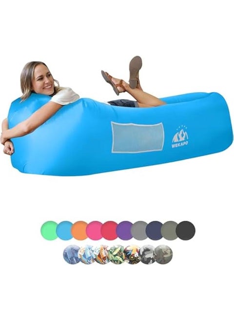 Portable Inflatable Air Sofa Hammock - Waterproof and Leak-proof Design for Outdoor Activities such as Camping, Beach Trips, Picnics, and Festivals. Ideal for Relaxing by the Lake or in the Backyard.
