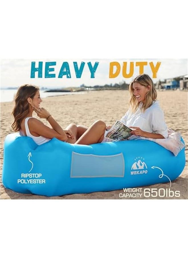 Arabest - Portable Inflatable Air Sofa Hammock - Waterproof and Leak-proof Design for Outdoor Activities such as Camping, Beach Trips, Picnics, and Festivals. Ideal for Relaxing by the Lake or in the Backyard. - Image 1