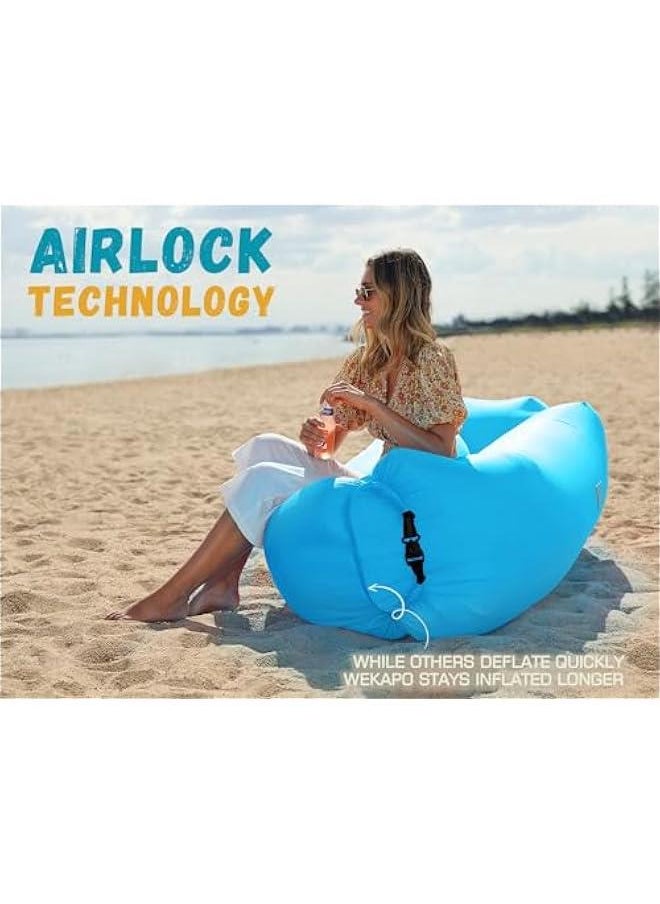 Arabest - Portable Inflatable Air Sofa Hammock - Waterproof and Leak-proof Design for Outdoor Activities such as Camping, Beach Trips, Picnics, and Festivals. Ideal for Relaxing by the Lake or in the Backyard. - Image 1