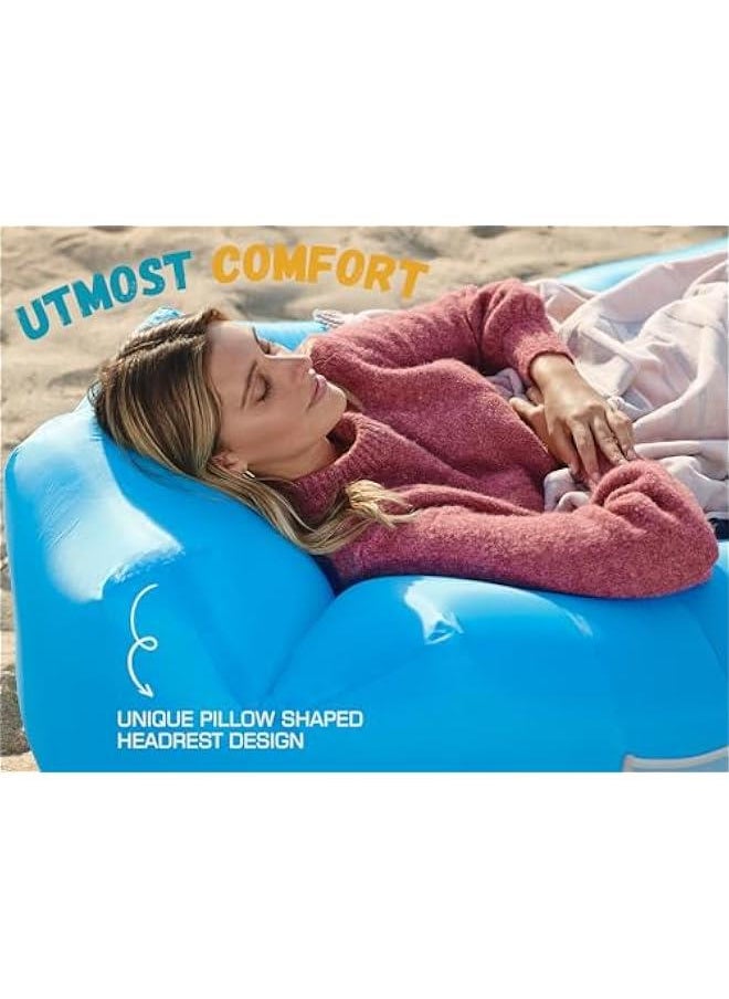 Arabest - Portable Inflatable Air Sofa Hammock - Waterproof and Leak-proof Design for Outdoor Activities such as Camping, Beach Trips, Picnics, and Festivals. Ideal for Relaxing by the Lake or in the Backyard. - Image 1