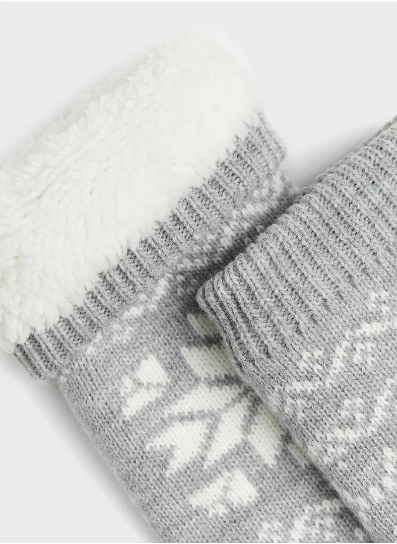 H&M Printed Crew Socks