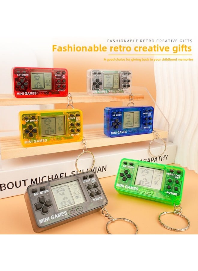 When Bored, Unzip And Play Games Tetris Classic Nostalgic Game Machine Parent-child Interactive Mute Student Toy-Color:transparent Black