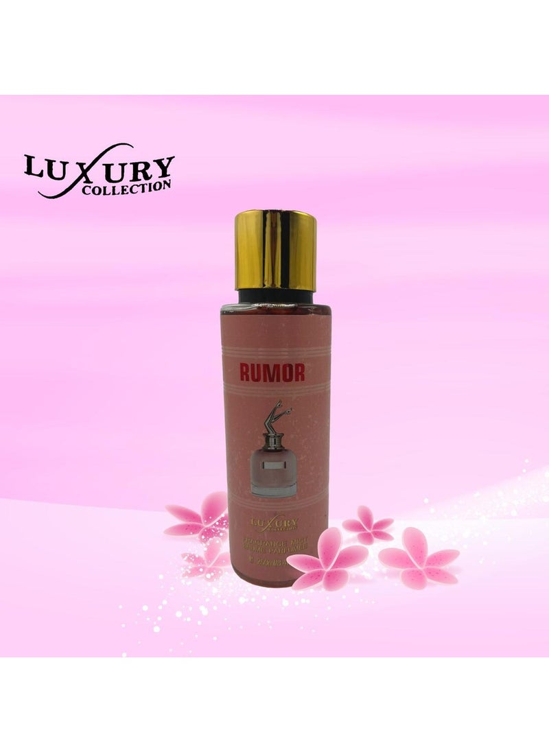 luxury RUMOR Fragrance Mist Brume Perfumee - 250ml  - Image 2