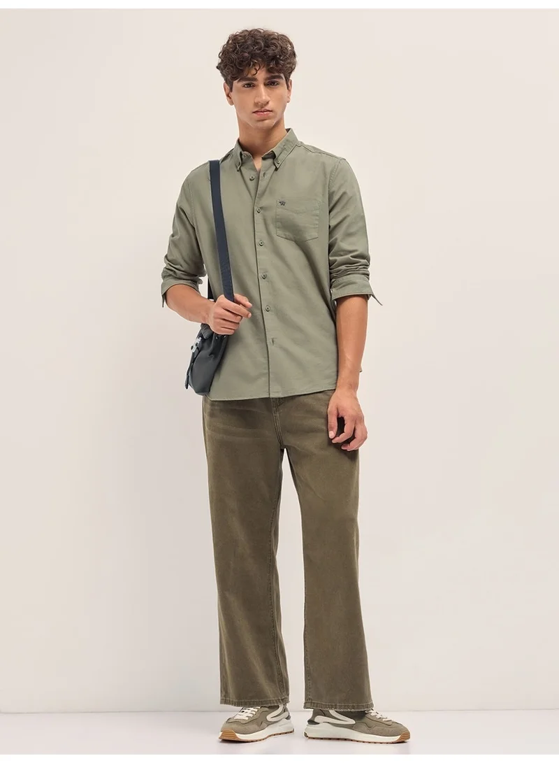 THE BEAR HOUSE  Men’s Long Sleeve Shirt – Classic, Comfortable and Stylish Essential for Work, Travel or Casual Outings for Men | Best Price UAE