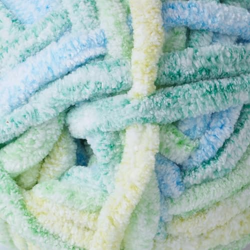 Crafted by Catherine Chunky Heather Multi Yarn - 2 Pack (49 Yards Each Skein), Cool Multi, Gauge 6 Super Bulky - Image 2