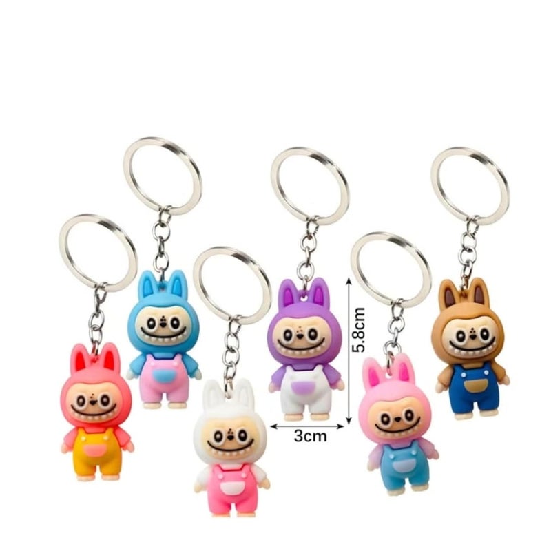 ARTLABEL Cute Keyring Key Chain For Kids Boys Girls & Children Best for Birthday Return Gifts (Laboo (Pack of 24 )) - Image 2