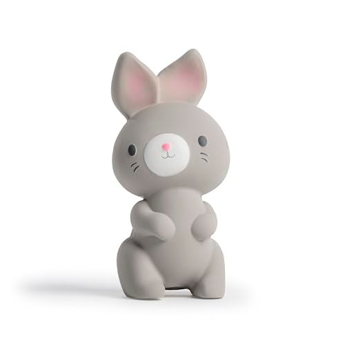 ingenuity Sylvi Natural Rubber Baby Teether Toy Rabbit Teething Toy for Sore Gums 06 Months Soft Sensory Chew Toy Easy to Grasp for Infants 0 Months Gender Neutral - Image 1