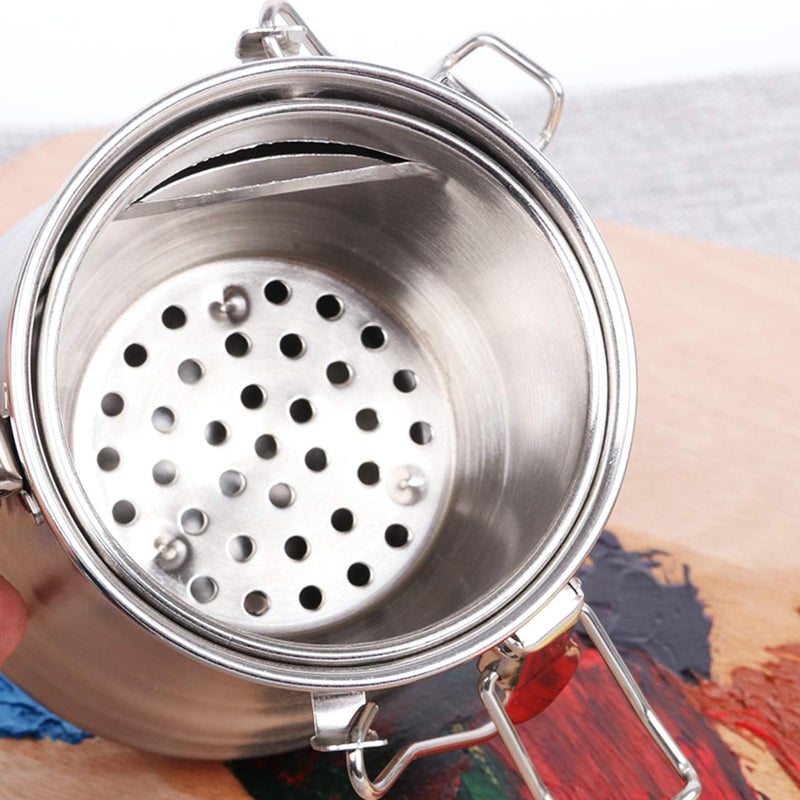 MYARTOOL Paint Brush Washer, Portable Leak-Proof Brush Cleaner with Lid and Filter Screen, 3-1/4" tall x 3" dia. - Image 5