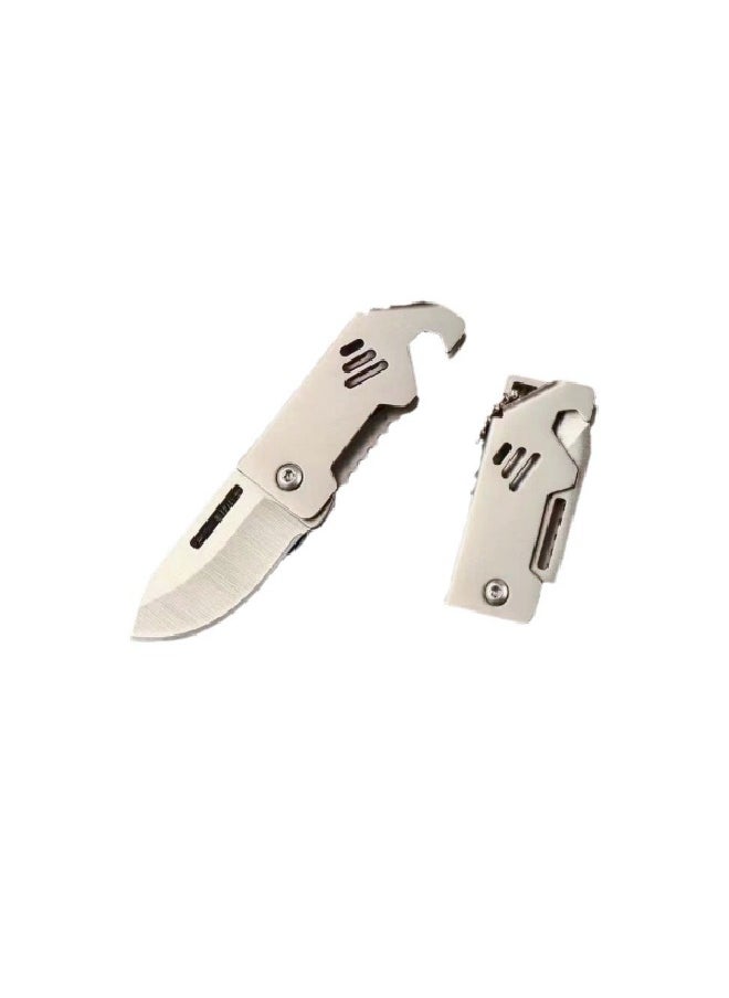 Generic Smal Knife Outdoor Folding Knife Sharp Pocket Knife Camping Knife Dismantle Delivery Keychain Pendant  - Image 1