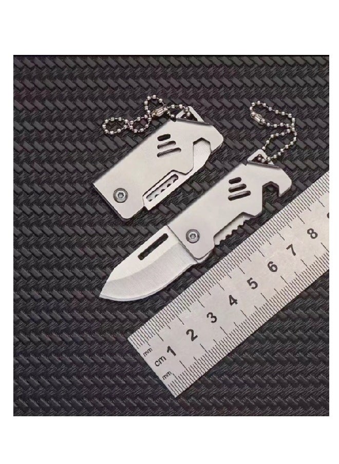 Generic Smal Knife Outdoor Folding Knife Sharp Pocket Knife Camping Knife Dismantle Delivery Keychain Pendant  - Image 3