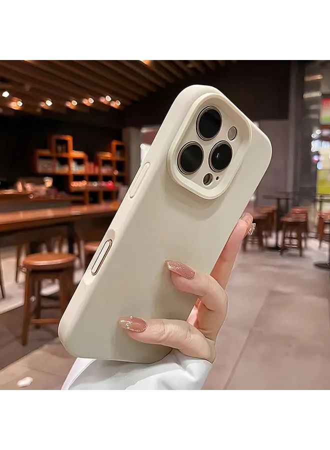 Light Yellow Matte TPU Case For iPhone 13 Pro Max Minimalist Shockproof Anti Fingerprint - Image 3