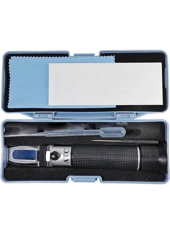 Salinity Refractometer for Seawater and Marine Fishkeeping Aquarium 0-100 Ppt with Automatic Temperature Compensation