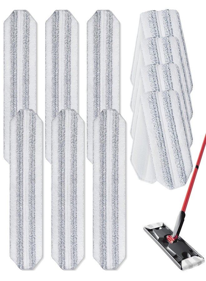 Bluearks 10 قطع وسادات استبدال ممسحة، متوافقة مع نظام ممسحة O Cedar H2prO المسطحة، وسادات ممسحة عالمية، إعادة تعبئة رأس الممسحة، قابلة للغسل، ممسحة رطبة، بديل لممسحات Vileda H2prO الحجم M 15.94'' x 4.33'' - Image 1
