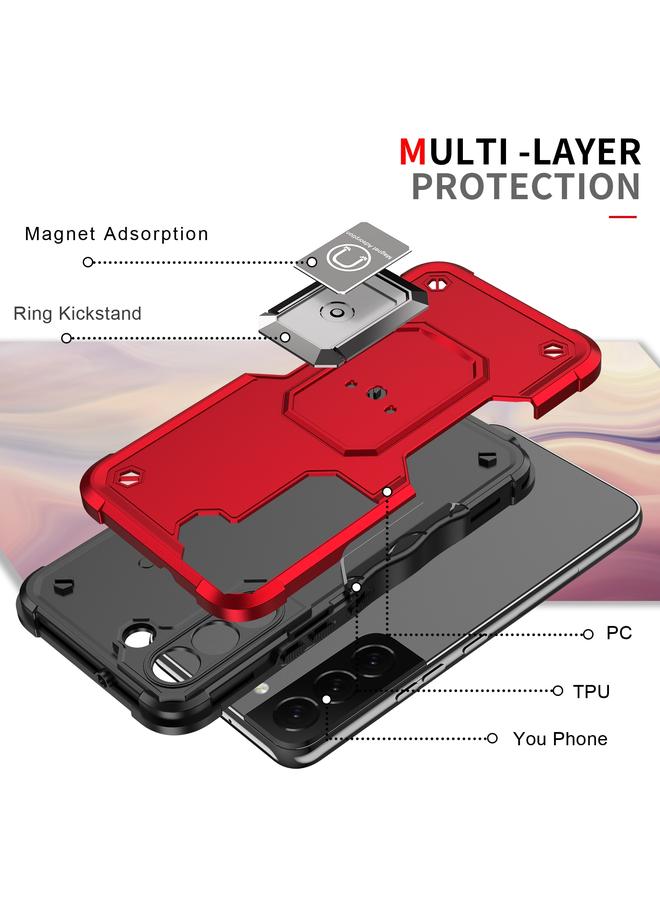 اس-توب جراب لهاتف Samsung Galaxy S23+ 5G مزود بحلقة وحامل هاتف مضاد للانزلاق ومقاوم للصدمات - Image 3