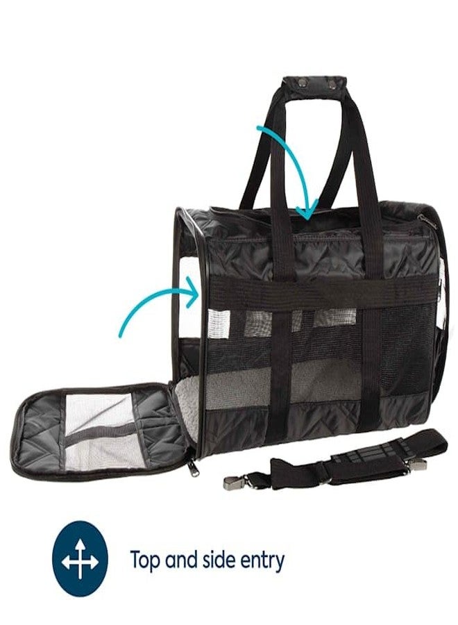 Sherpa Deluxe Airline Approved Soft Sided Dog & Cat Carrier, Black, Large - Image 4