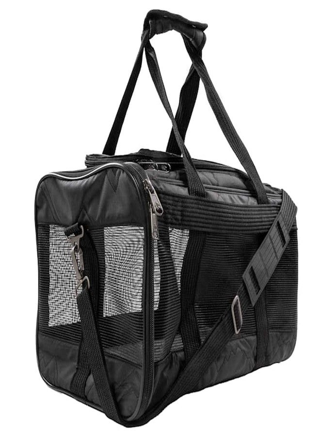 Sherpa Deluxe Airline Approved Soft Sided Dog & Cat Carrier, Black, Large - Image 2