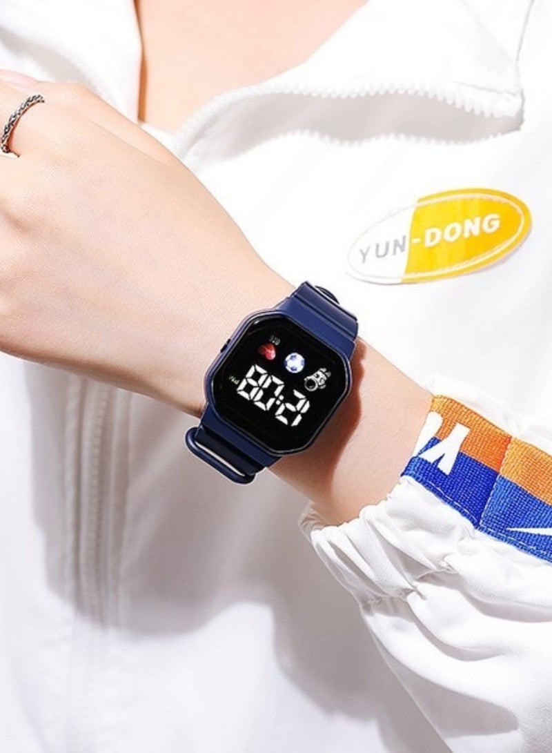 تشو داي ساعة رقمية مقاومة للماء للأطفال (قطعة واحدة) (أزرق) - Image 2