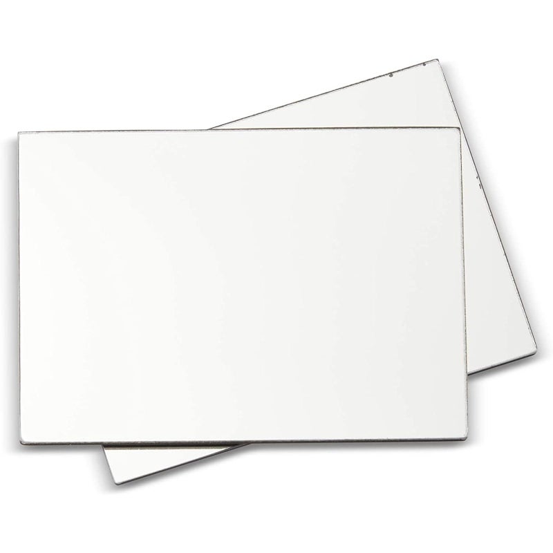 Juvale Juvale 2 Pack 5x7 Magnetic Locker Mirror Set  Easy Install Shatterproof Rectangular Design for School  Office Lockers Portable for Quick CheckUps  Magnetic Mirror