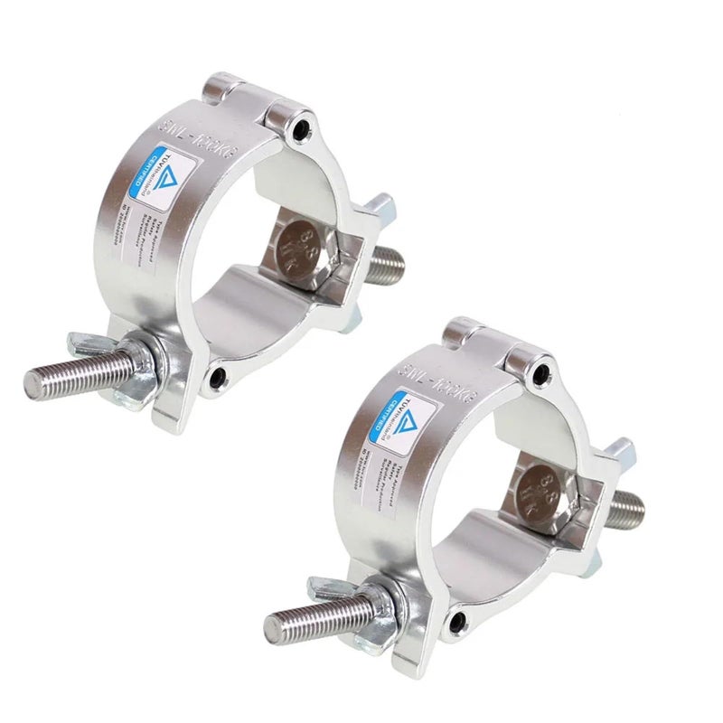 Heavy Duty Aluminum Alloy Stage Light O Clamp Hook 220lb Load Capacity Silver 8 Pcs - Image 2