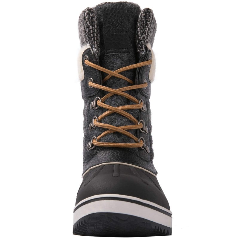 GLOBALWIN Snow Boots For Women Black/Grey Women's Winter Boots 5.5M - Image 5