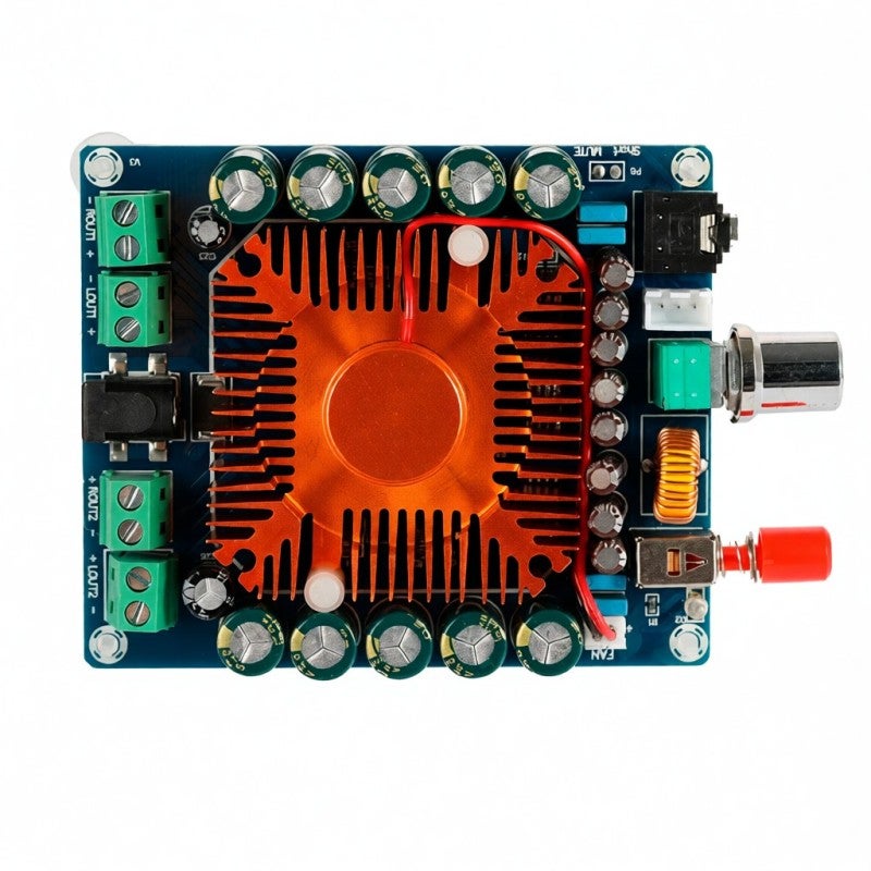 Audio Amplifier: 50W*2 Power Output, TDA7850 Chip For Hi-Fi Sound Quality - Intelligent Temperature Control Cooling System, Noise Reduction Isolation For Car Audio - Image 1