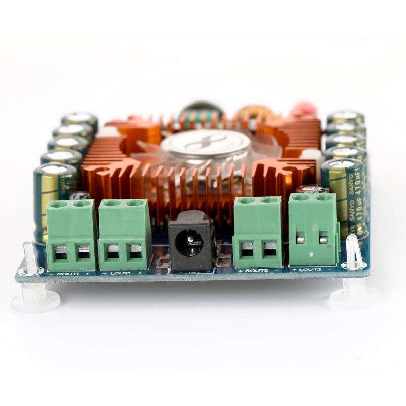 Audio Amplifier: 50W*2 Power Output, TDA7850 Chip For Hi-Fi Sound Quality - Intelligent Temperature Control Cooling System, Noise Reduction Isolation For Car Audio - Image 4
