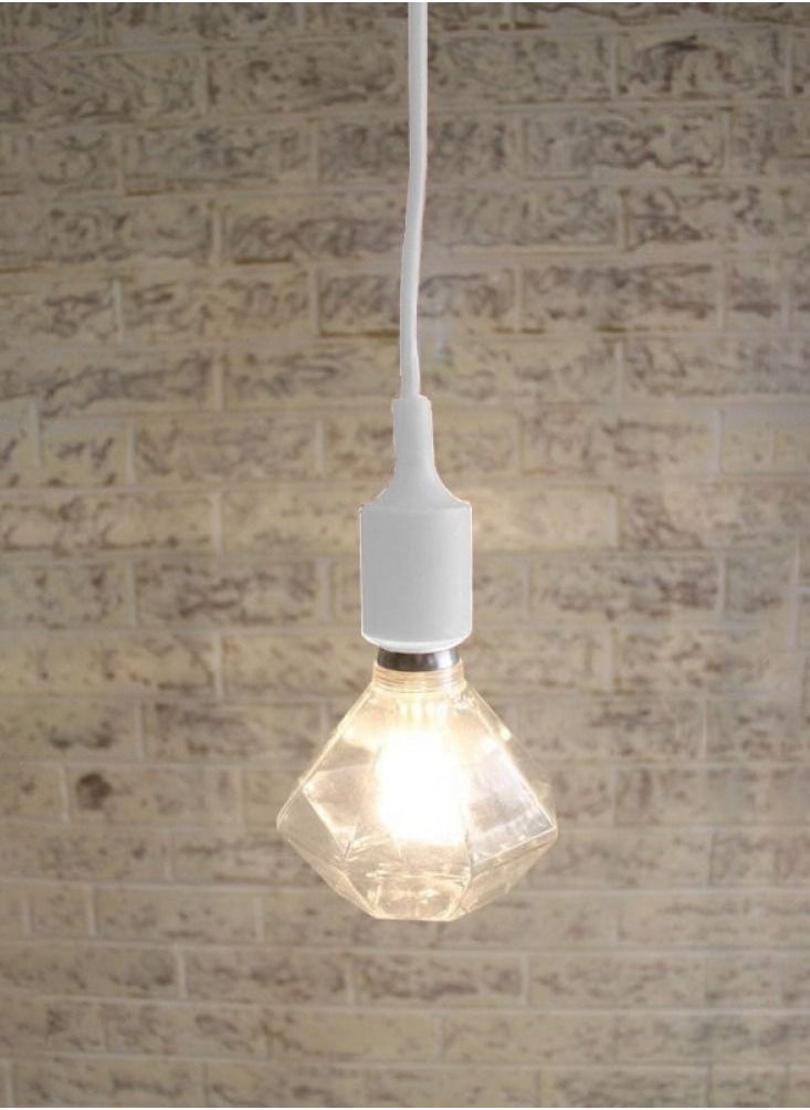 UCANDLE - Lamp holder with E27 elbow and hanging lighting cord - Image 1