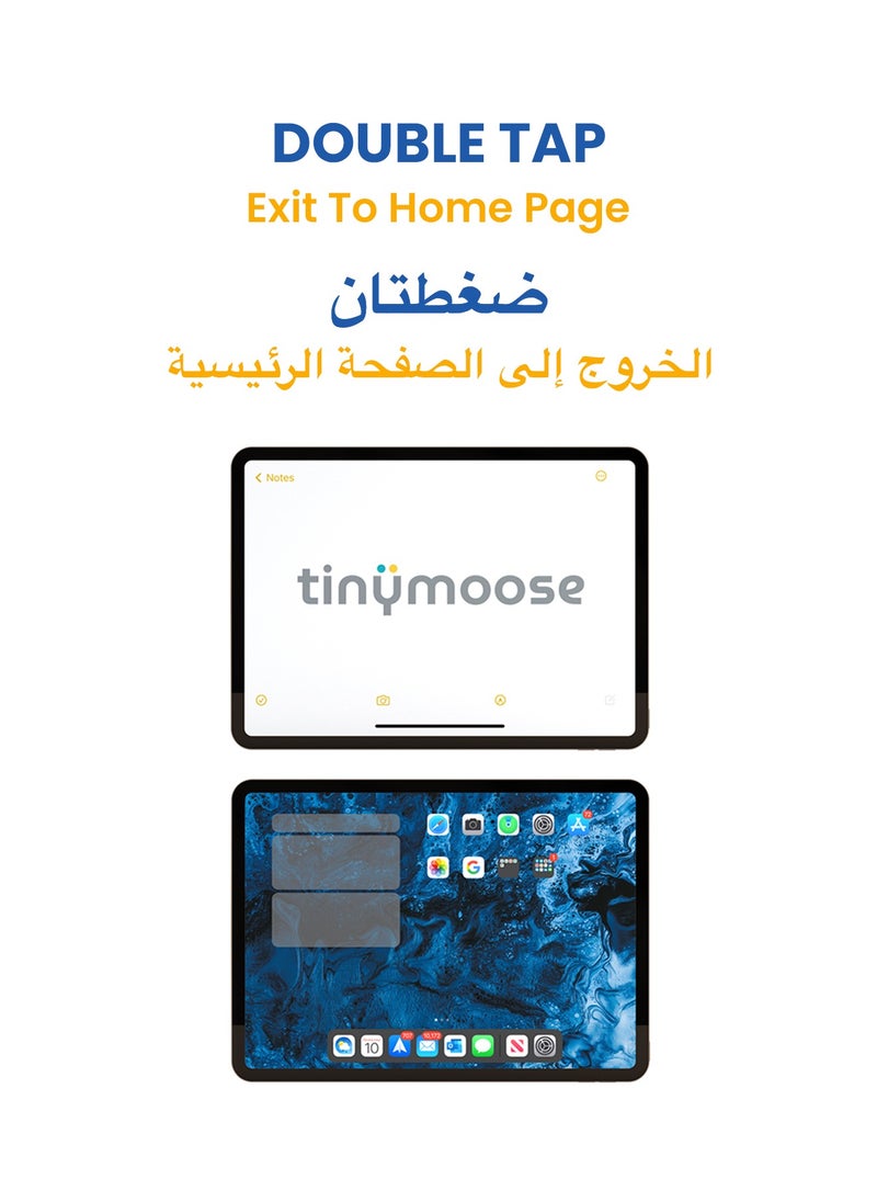 تاينيموس - قلم ستايلس بنسل برو 2 مع إيماءات  مؤشر بطارية على الشاشة شحن سريع رفض راحة اليد لجهاز Apple iPad 2018 - أسود - Image 1