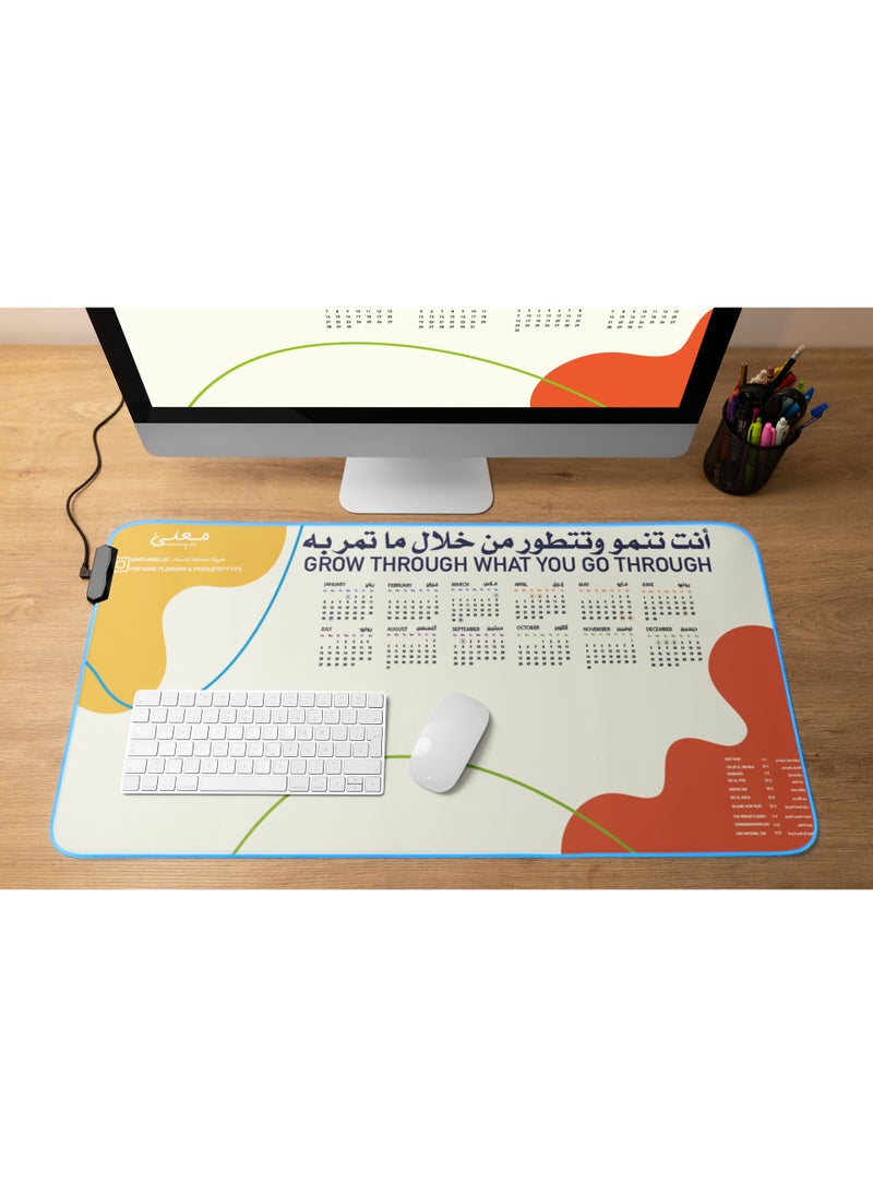 Meaning InspireMat – Summer Mood Design, Anti-Slip, Water-Resistant, Lightweight & with Yearly Calendar  - Image 3