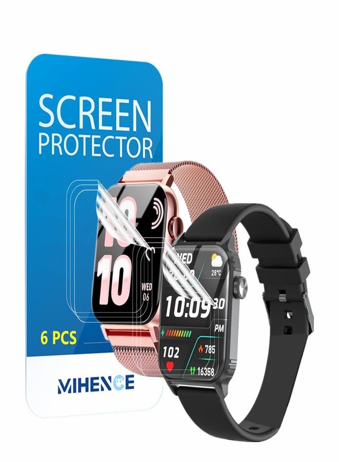 MIHENCE Screen Protector Compatible for Trendia TG09 / TRAUSI TG08 Smartwatch, HD TPU Protective Film for TG08 / TG09 1.83'' Smart Watches (6PCS) - Image 1