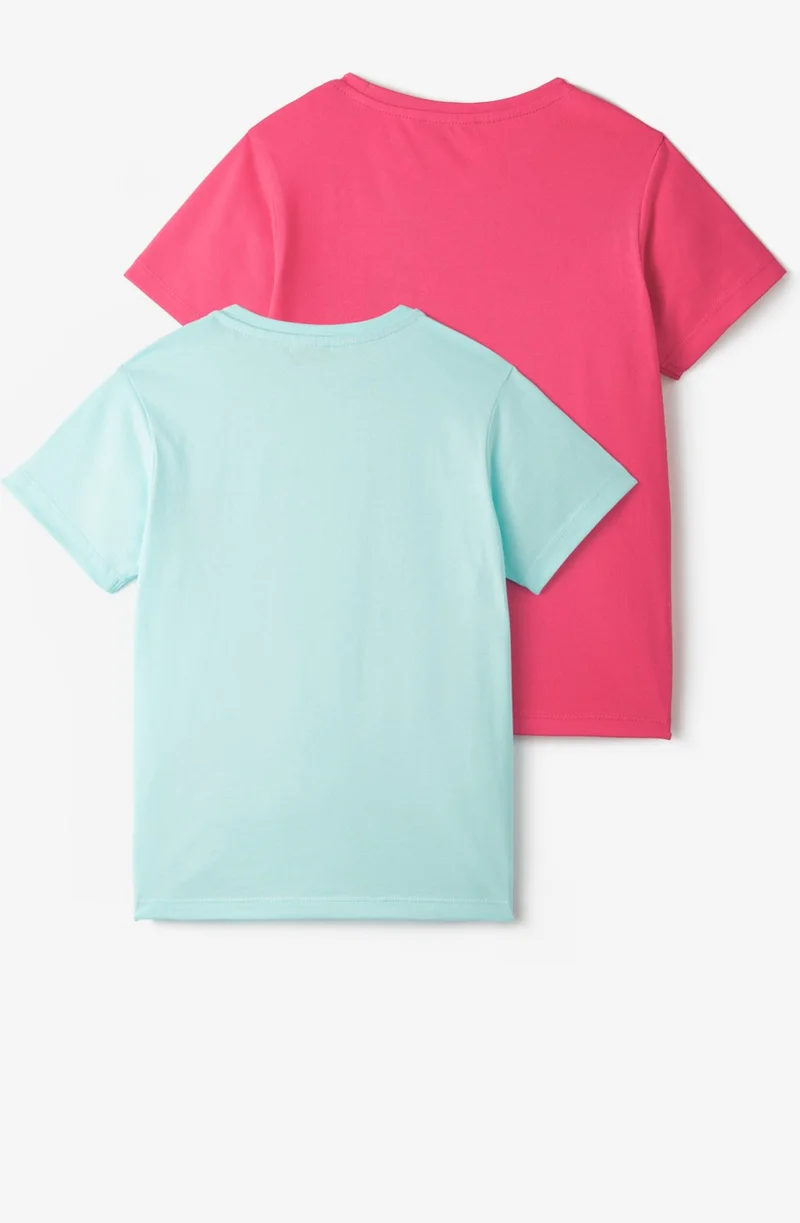 جون Girls Short Sleeve 2-Piece Printed T-Shirt