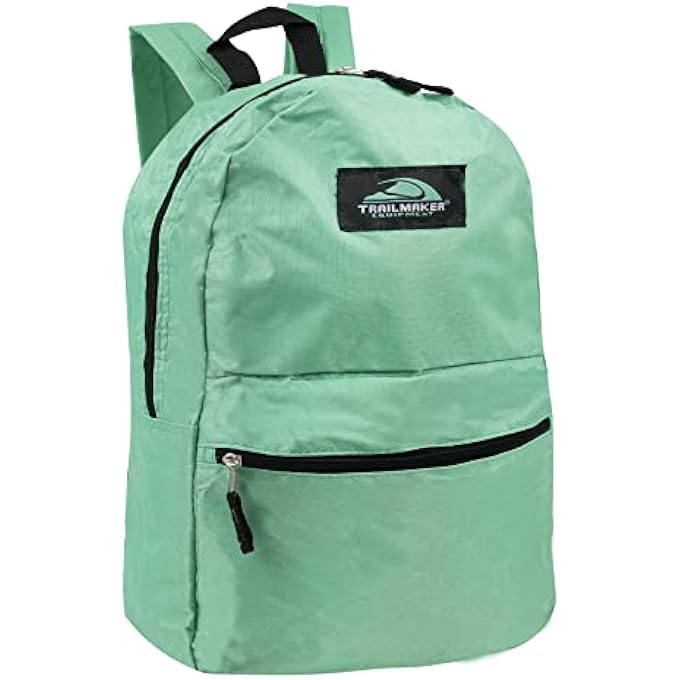 Trailmaker Classic Vintage Backpack for Adults and Kids with Adjustable Padded Shoulder Straps - Image 1