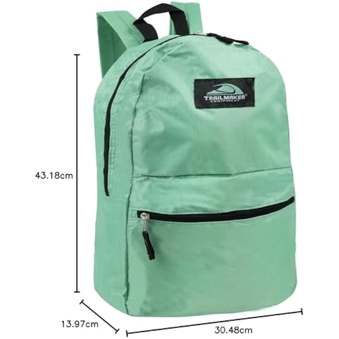 Trailmaker Classic Vintage Backpack for Adults and Kids with Adjustable Padded Shoulder Straps - Image 4