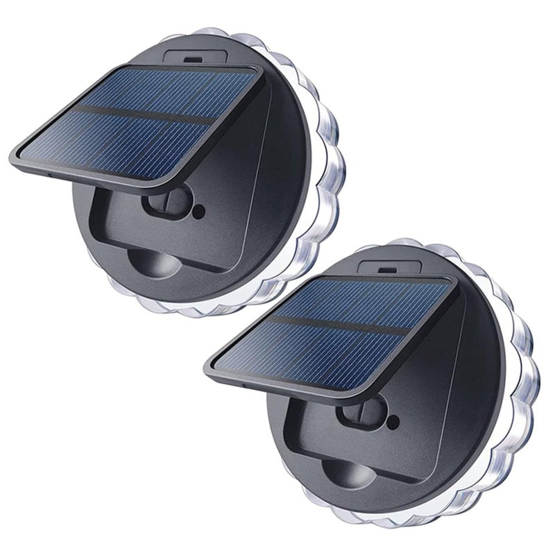 2 Pack Solar Outdoor Wall Lights For Garden Pathway And Patio Weather Resistant - Image 2